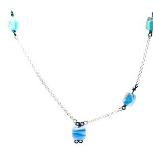 Lopsided Blue Necklace